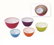 WH-977 5pcs two-tone bowl set